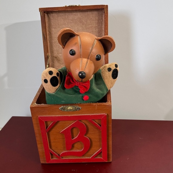 Other - Rare Piece Vintage Music Box Pop Up Teddy Bear Sound of Music Song